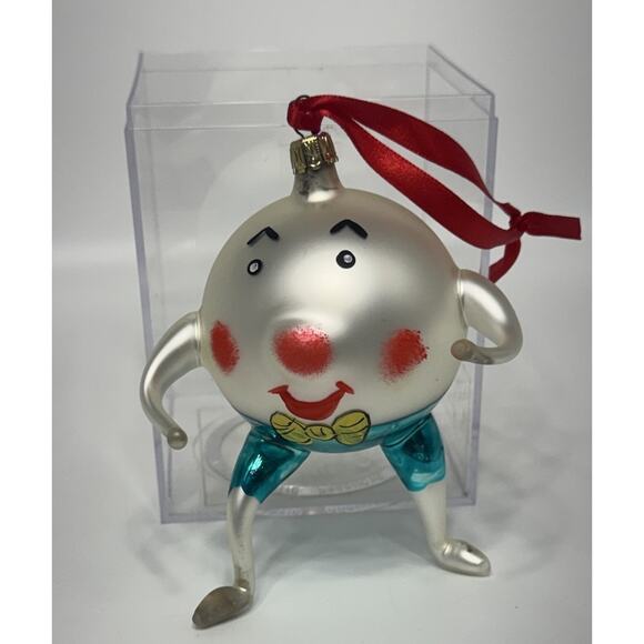 Elegance European Blown Glass Hand Painted Humpty Dumpty Ornament Trump Tower - Picture 2 of 7